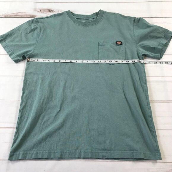 Dickies Men's Heavy Weight Crew Neck Dockside Blue Shirt Medium - Picture 6 of 7